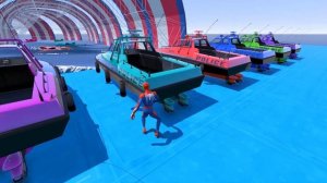 Смотри! СУПЕР‑ГЕРОИ на МАШИНАХ штурмуют экстремальную трассу! 🏎️