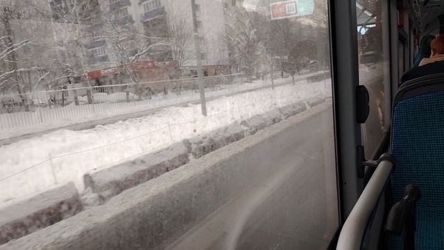 поездка на автобусе ЛиАЗ 5292 борт 191964, по маршруту 652 смотреть онлайн