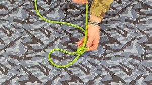 Как вязать узел Восьмерка одним концом?