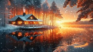 НЕВЕРОЯТНО КРАСИВАЯ УСПОКАИВАЮЩАЯ МУЗЫКА ДЛЯ СНА 🎵 ЗИМНЯЯ ЗАКАТНАЯ РАССЛАБЛЯЮЩАЯ МУЗЫКА ДЛЯ ДУШИ