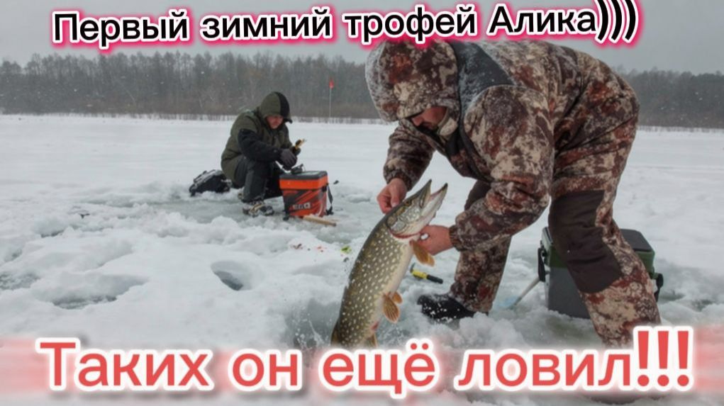 Зимняя рыбалка. Первый раз на зимней рыбалке!!!! Рыбка клюет Алику нравится!!! смотреть онлайн