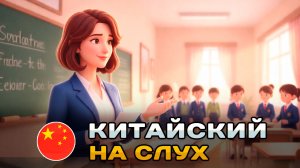 Рассказ на КИТАЙСКОМ (HSK2-HSK3): Учительница | Китайский на слух для начинающих 🎧