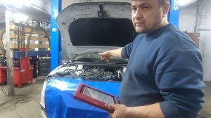 Течь корпуса помпы Audi A4 B8