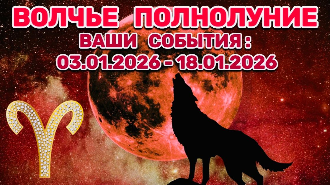 ОВЕН: "СОБЫТИЯ от ПОЛНОЛУНИЯ с 3 по 18 ЯНВАРЯ 2026 года"!!! смотреть онлайн