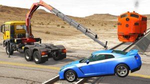 Автомобили против железной дороги 😱 | BeamNG.Drive | Бемиджи Драйв