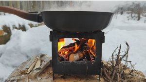 Доработанная печка-щепочница