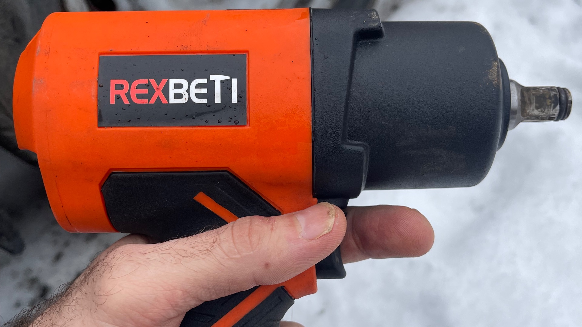 REXBETI Пневматический ударный гайковерт на 1/2 дюйма, 1300 Нм Отзыв смотреть онлайн