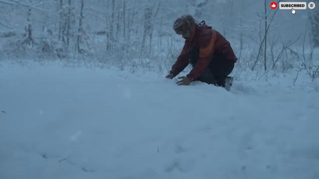 Выживание в заснеженной глуши Одинокая ночь у костра. смотреть онлайн