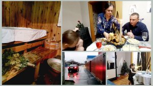 315 На Кубань пришла зима  .Последние дни уходящего года. Готовим на стол. Пригласили в баню.