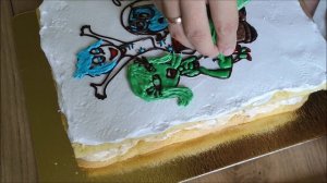 Торт раскраска к мультфильму ЭМОЦИИ