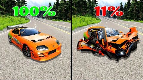 Реалистичные шансы на выживание: аварии - BeamNG Drive / CrashBoomPunk