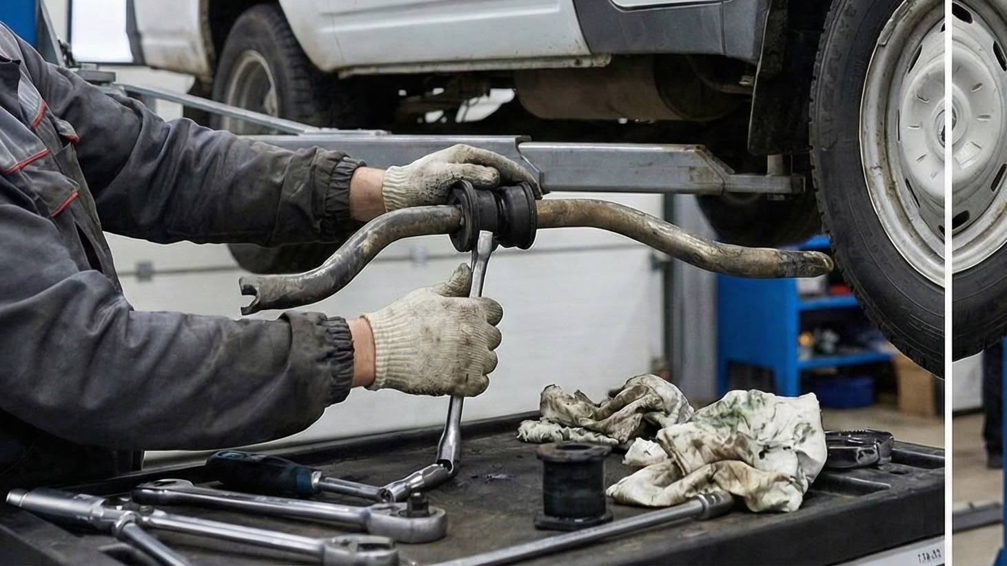 замена втулок стабилизатора смотреть онлайн