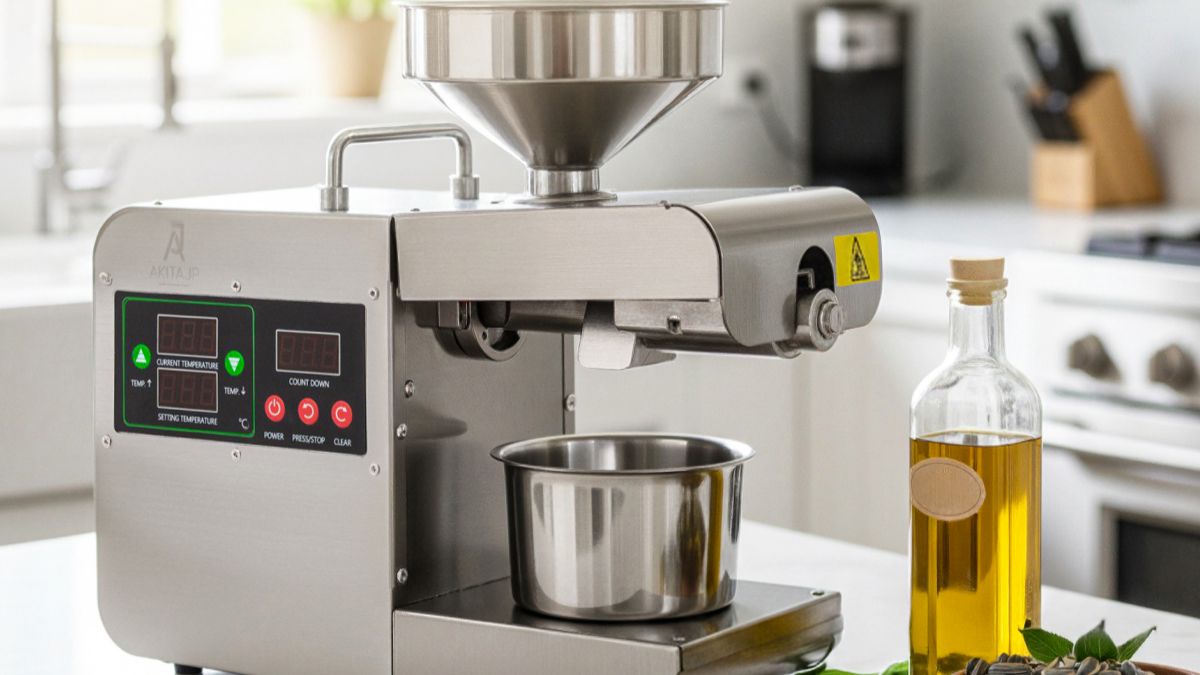 Электрический шнековый маслопресс AKITAJP AKJP-400 для дома холодного горячего отжима масла. Купить смотреть онлайн