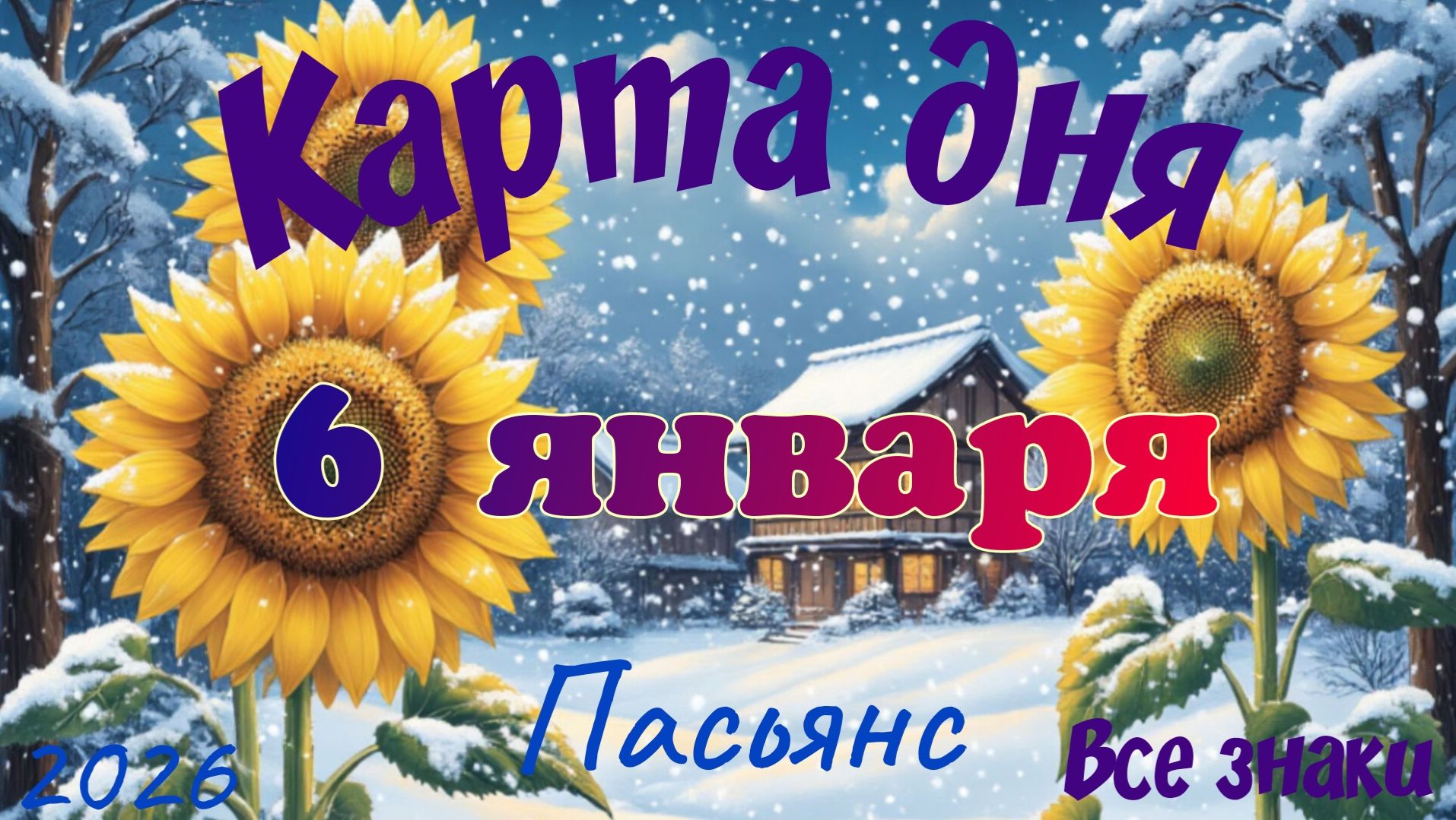 Карта дня❄6 января🎄☃️Пасьянс. Тайм-код в описании🦢 смотреть онлайн
