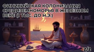 Финикийская колонизация Средиземноморья в Железном Веке (1 тыс. до н.э.) ч.2