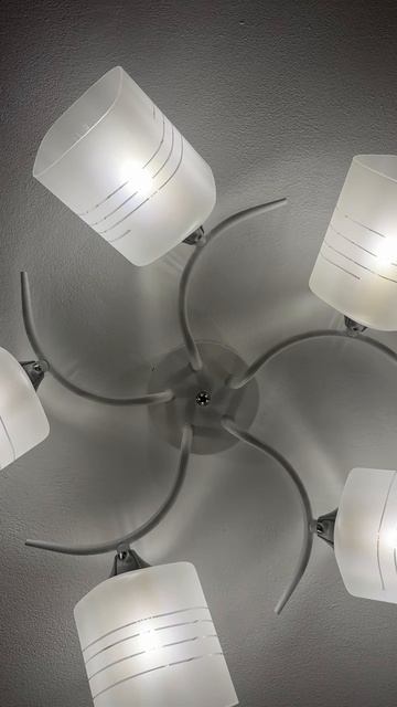 Люстра Viga 4095-5 белый + хром смотреть онлайн