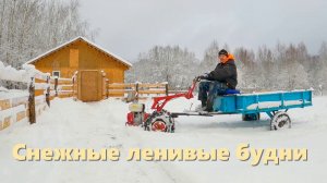 Снежные, деревенские, ленивые будни | Жизнь в деревне