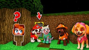 😳 Я СТАЛА НЕВИДИМКОЙ И ПОПАЛА НА СЕКРЕТНУЮ БАЗУ ЩЕНЯЧИЙ ПАТРУЛЬ В МАЙНКРАФТ