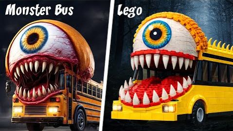 Я построил School Bus Eater НЕ в Backrooms MEGAMIX, А В EVOLUTION OF Trevor Henderson Проклятый LEGO смотреть онлайн
