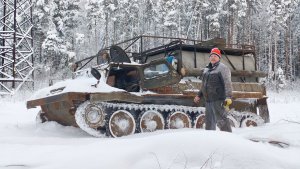 Оживили гусеничный вездеход из СССР / 60 сил на 5 тонн веса