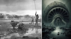 Геологи на Камчатке, в скале, нашли летательный аппарат времен динозавров