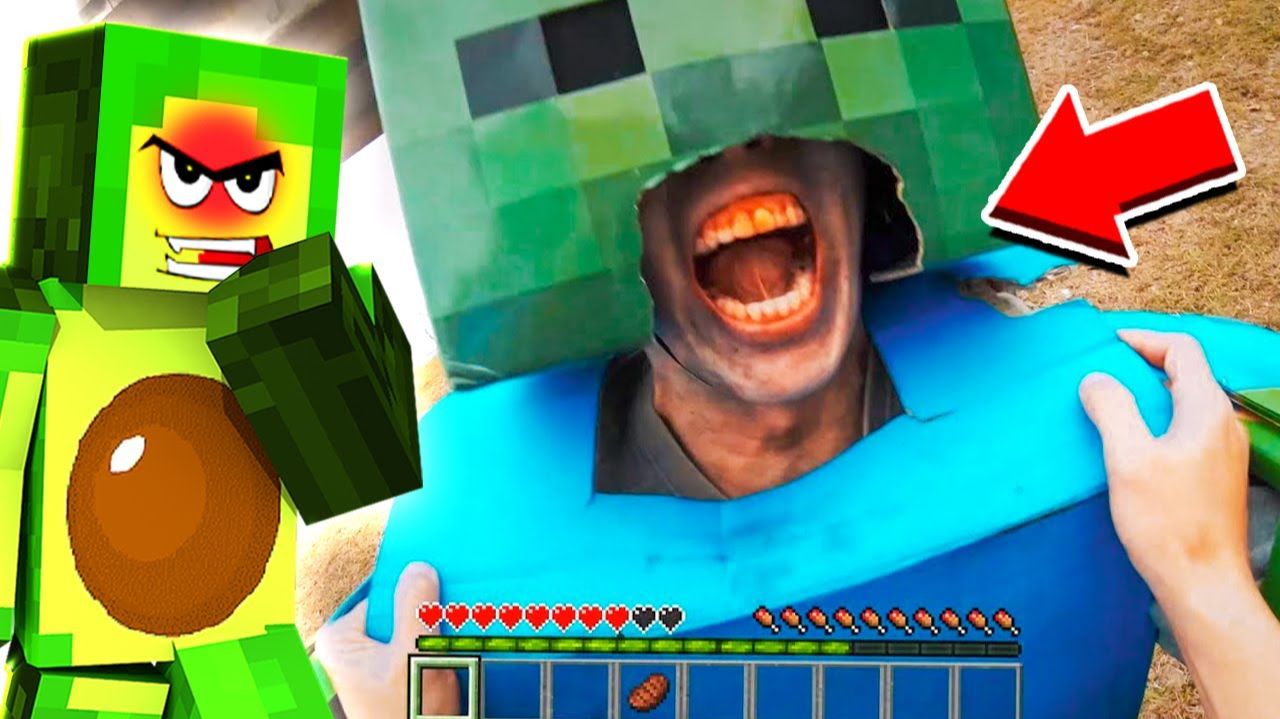 ЭТОТ ЗОМБИ в Реальной Жизни хочет Съесть МОЕГО ДРУГА в Minecraft | КУПИК МАЙНКРАФТ смотреть онлайн