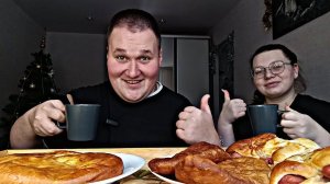 МУКБАНГ ВЫПЕЧКА из кулинарии / ОБЖОР ХАЧАПУРИ с сыром, сосиска в тесте, жареные пирожки / mukbang