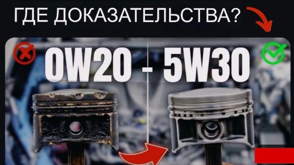 Очередная ложь от ИИ? Факты о масле 0w20 vs 5w30
