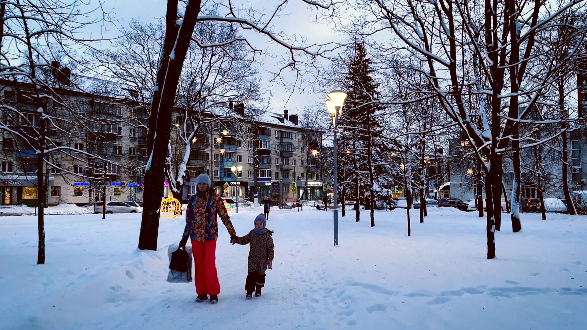 Волшебство зимнего парка. Курск. смотреть онлайн