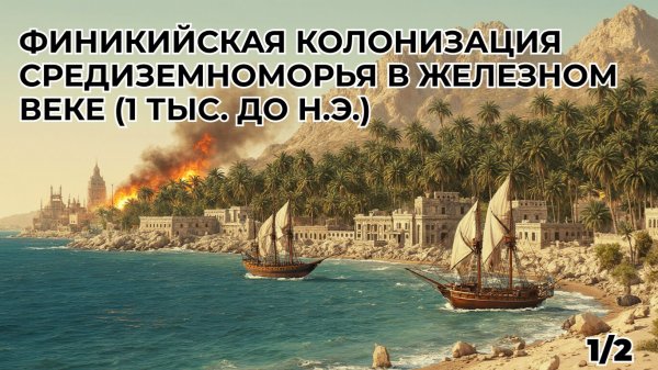 Финикийская колонизация Средиземноморья в Железном Веке (1 тыс. до н.э.) ч.1