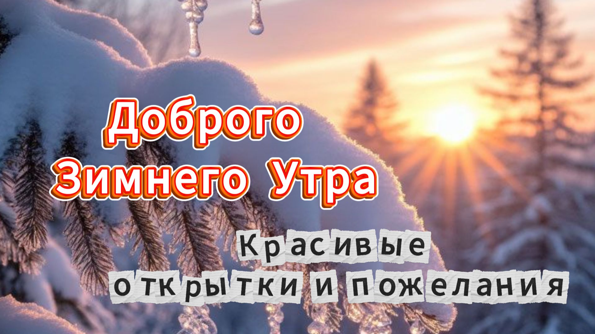 Доброго Зимнего Утра! Красивые открытки и пожелания смотреть онлайн