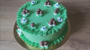 Выравнивание торта Торт ПОЛЯНА С ГРИБАМИ