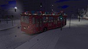 Поездка на ЛиАЗ-5256.35 по маршруту №76 по карте Grundorf