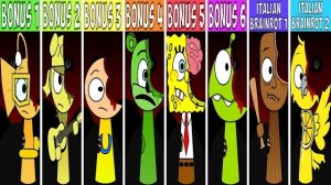 INCREDIBOX SPRUNKI ВСЕ БОНУСНЫЕ ПЕРСОНАЖИ ФАЗА 3 | ТУН ТУН САХУР | АМ НЯМ | ГУБКА БОБ