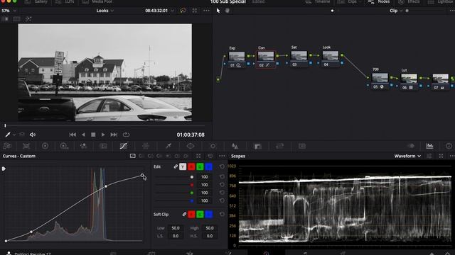Покрасить F-Log в стиле фильмов "Бетмен", "Амели" | Davinci Resolve смотреть онлайн