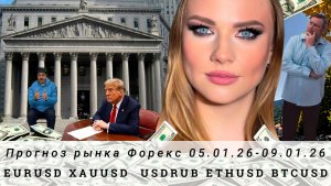 Прогноз Forex 05.01.26-09.01.26 #EURUSD, #XAUUSD, #USDRUB, #ETHUSD, #BTCUSD. Трейдинг с нуля.