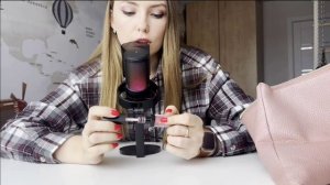 ASMR обзор косметички АСМР chewing gum