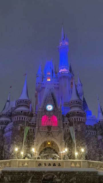 В Токио выпал первый снег, превратив замок Аренделл в Tokyo DisneySea смотреть онлайн