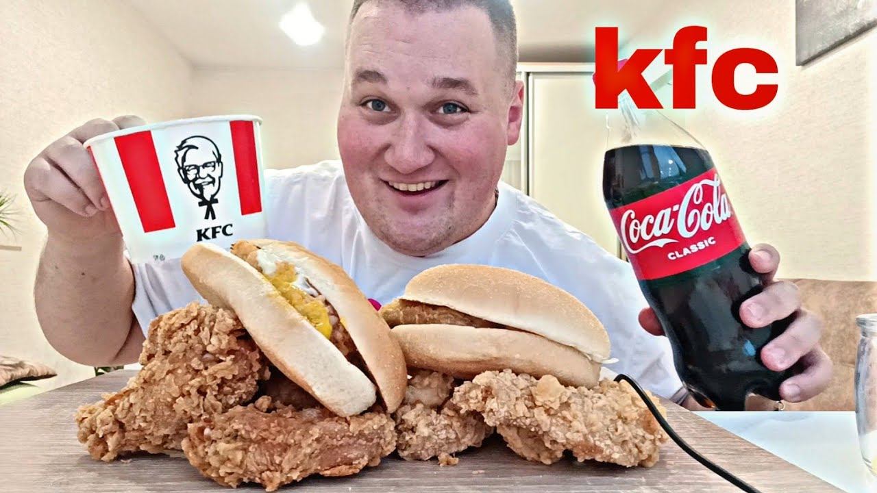 MUKBANG KFC / ОБЖОР КФС Чикенбургер, Лонгер, Шеф баскет / MUKBANG ASMR смотреть онлайн