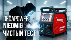 NEOMIG 200 DECAPOWER сварка в разных режимах