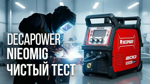 NEOMIG 200 DECAPOWER сварка в разных режимах