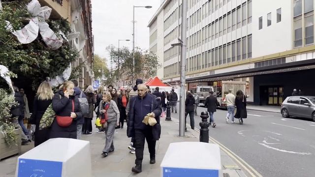 Рождество в Лондоне прогулка по дорогим улицам и огням 🎄🛍️ смотреть онлайн
