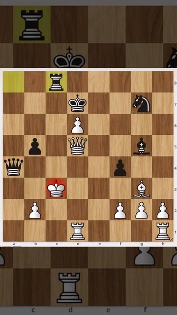 Белые предложили размен ферзей, однако чёрные очень хитро ставят мат смотреть онлайн