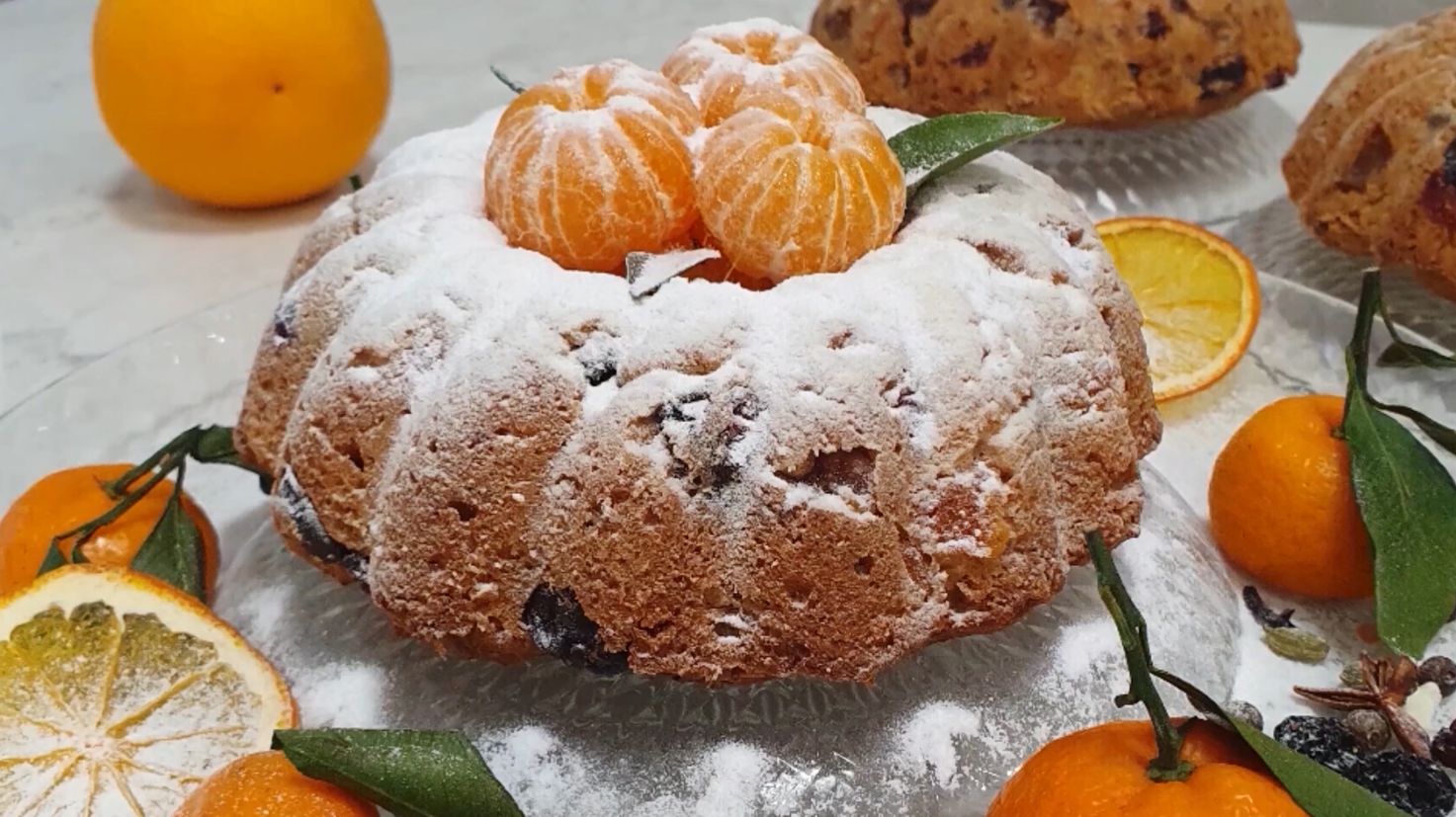 Ароматный кекс Рождественский с сухофруктами на коньяке.🎄⛄️❄️ смотреть онлайн