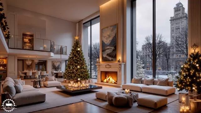 Новогодняя атмосфера, рождественская мелодия, спокойный домашний вечер смотреть онлайн