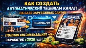Как создать автоматический Telegram-канал на базе зарубежных сайтов (кино и звёзды)