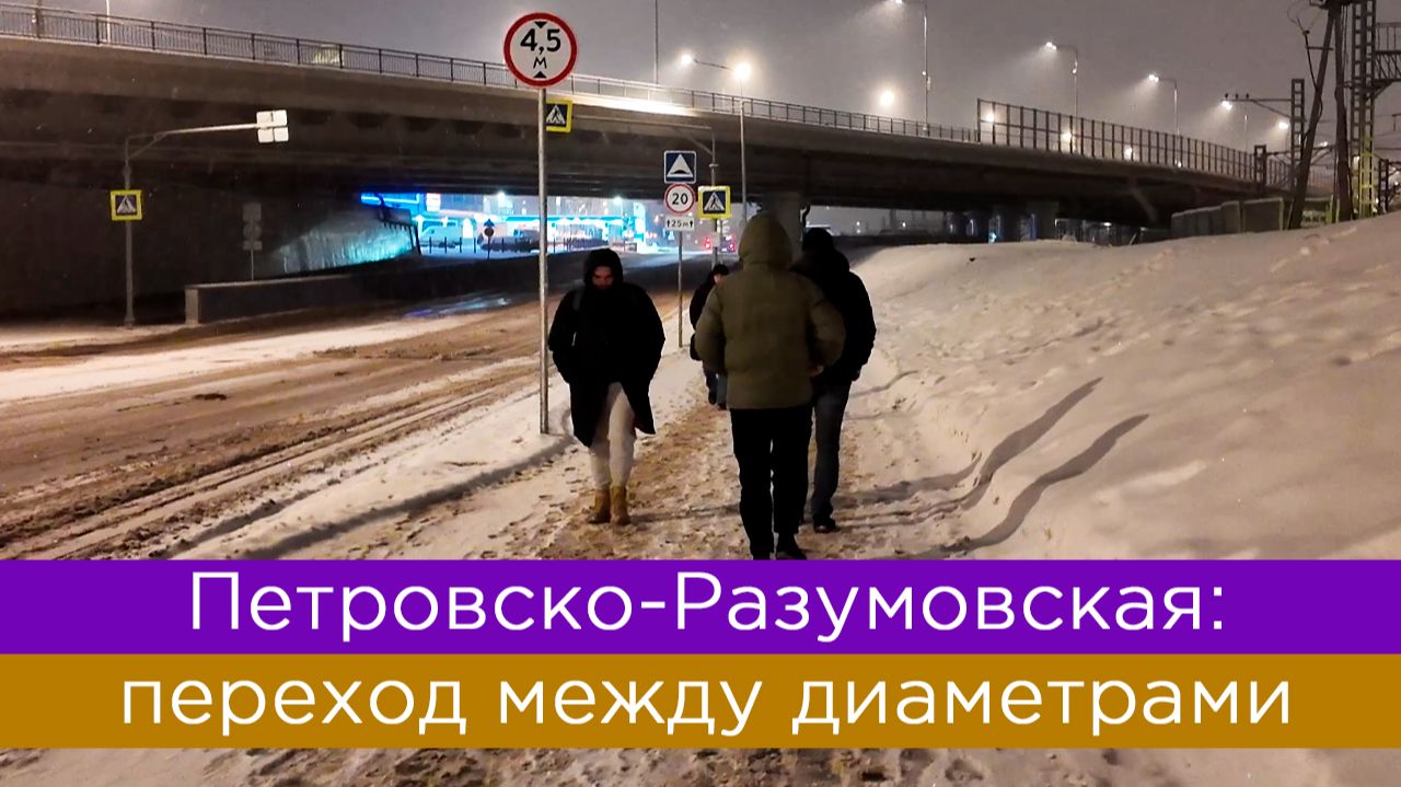 Петровско-Разумовская: как перейти между диаметрами? МЦД3 - МЦД1 смотреть онлайн