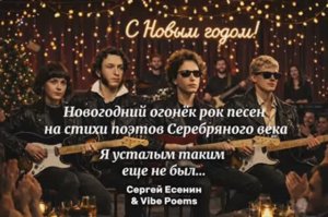 Новогодний огонёк рок песен на стихи поэтов Серебряного века - Vibe Poems