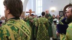 2026.01.02 Епископ Егорьевский Мефодий совершил славления перед образом Прав. Иоанна Кронштадтского.