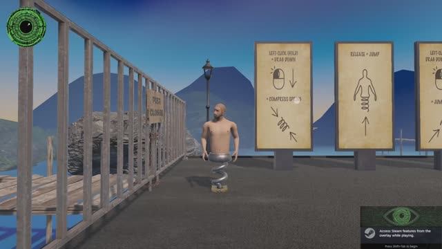 Spring Me Up — ГЕЙМПЛЕЙ НА ПК - Сложнейший 2.5D платформер с пружиной! 🧨😱